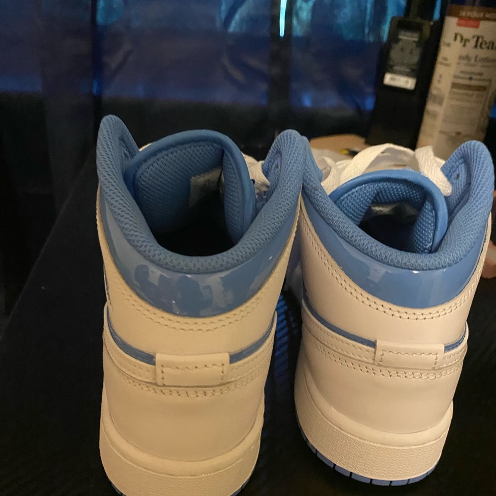 Kids Blue and White Sneakers